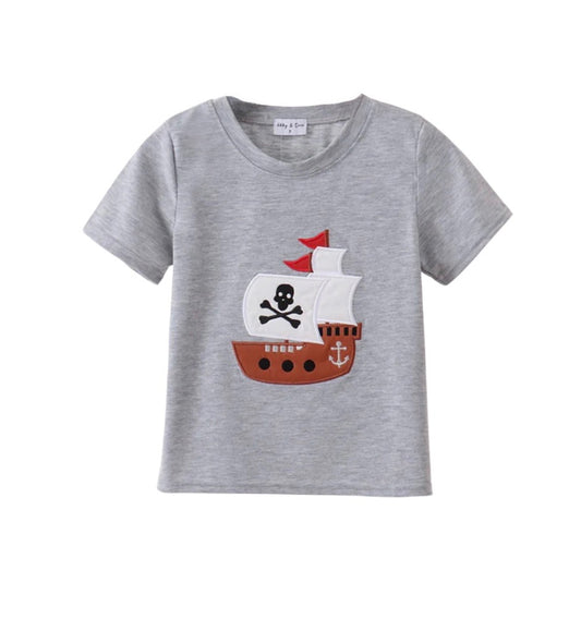 Pirate Ship Appliqué Top