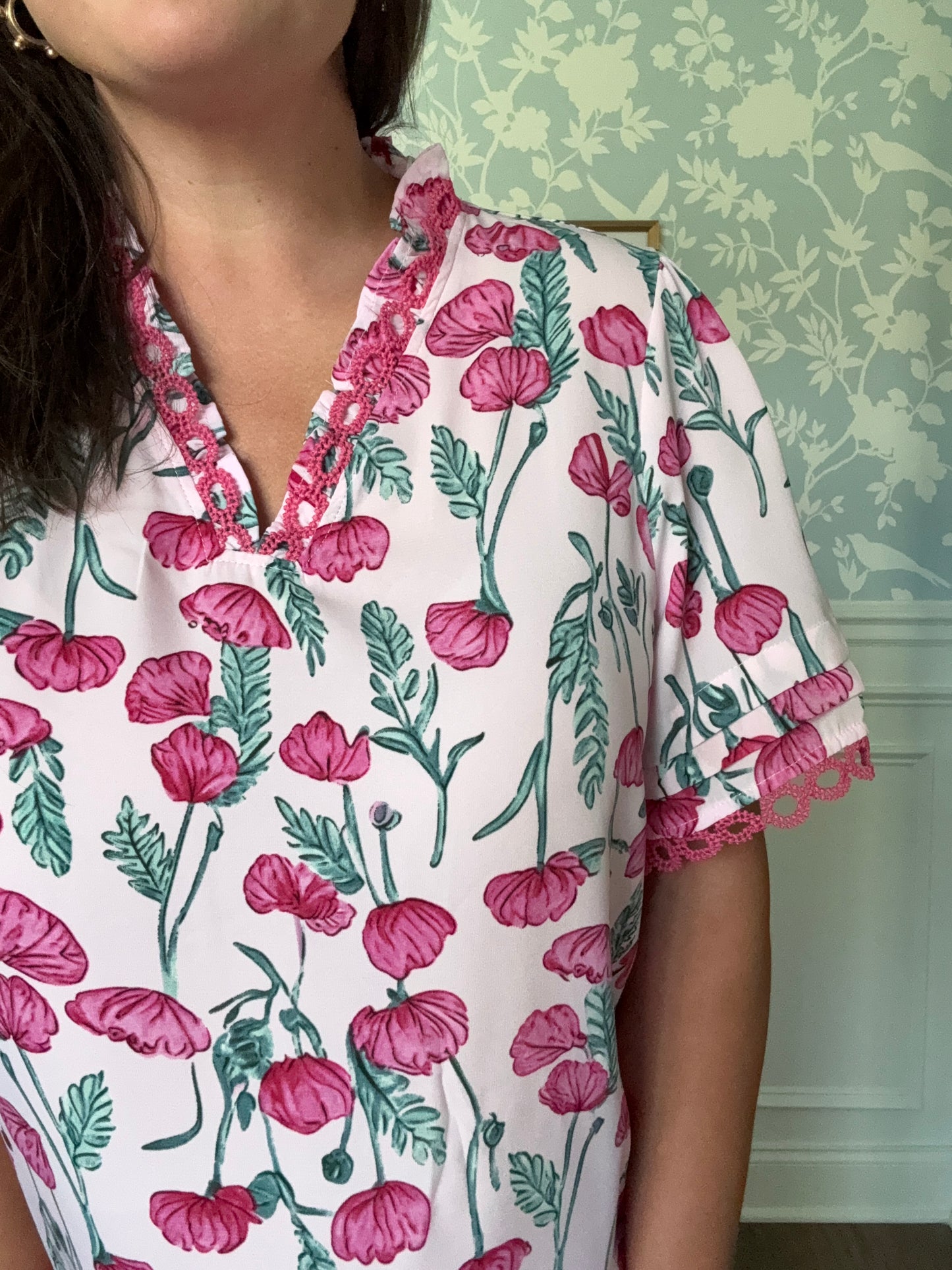 “Front Porch Florals” Top