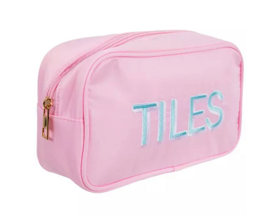 Embroidered Mahjong Tile Bag