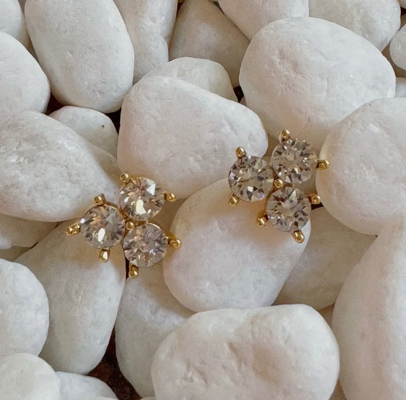 Diamond Trio Earrings