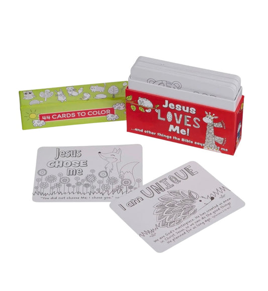 Jesus Loves Me Coloring Cards - 44 pk