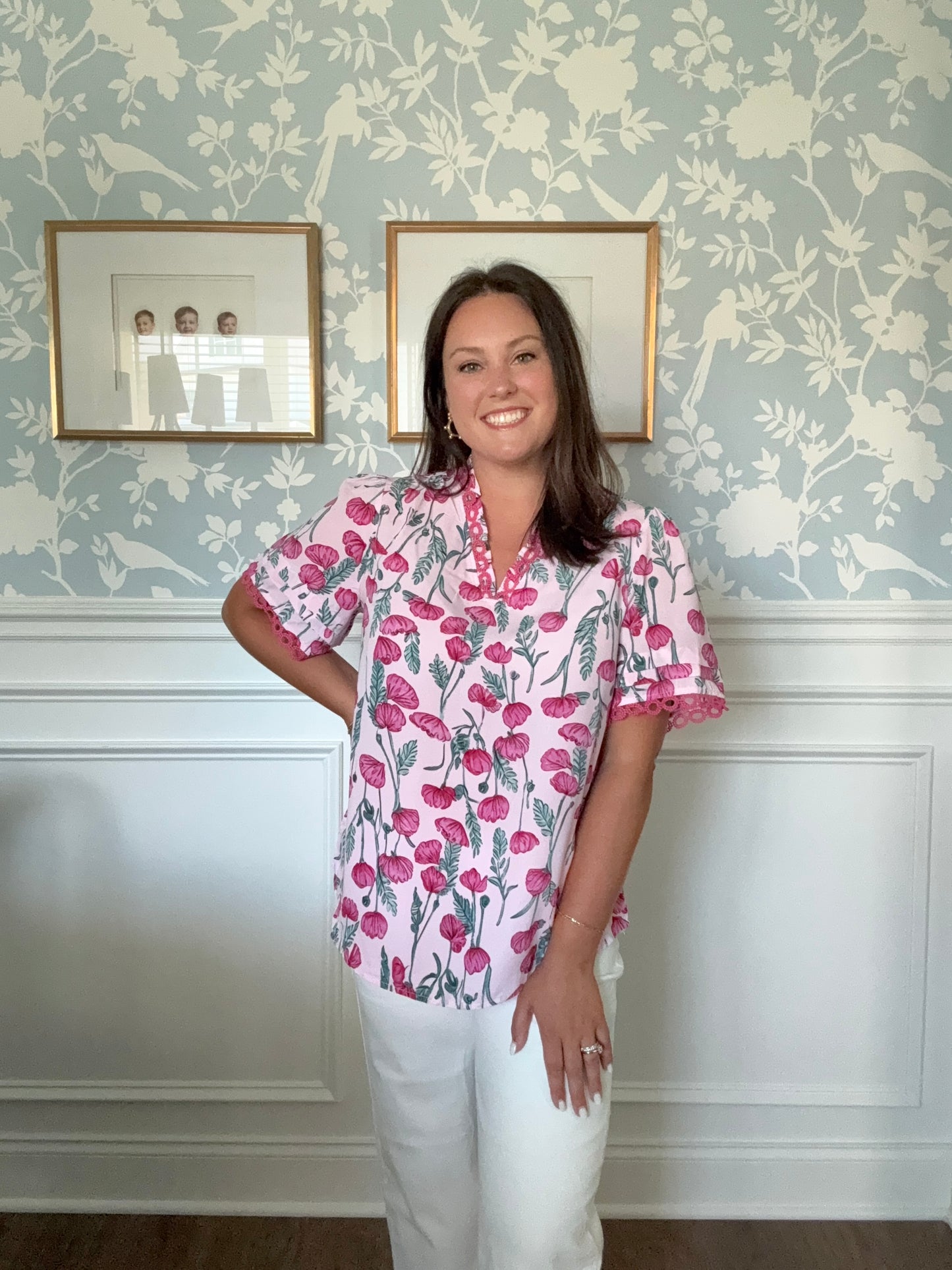 “Front Porch Florals” Top