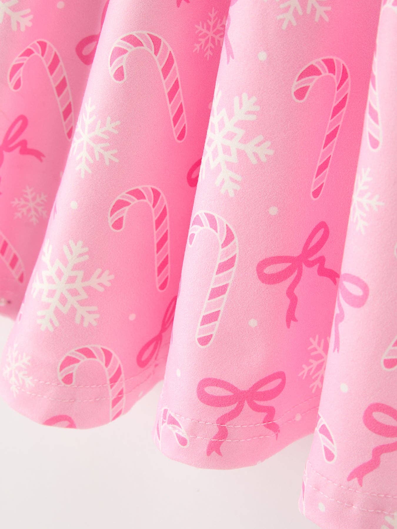 Pink Christmas Candy Cane Twirl Dress for Girls