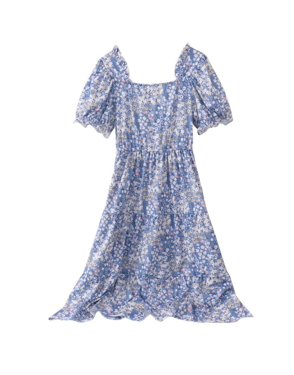 Blue Floral Woman’s Dress