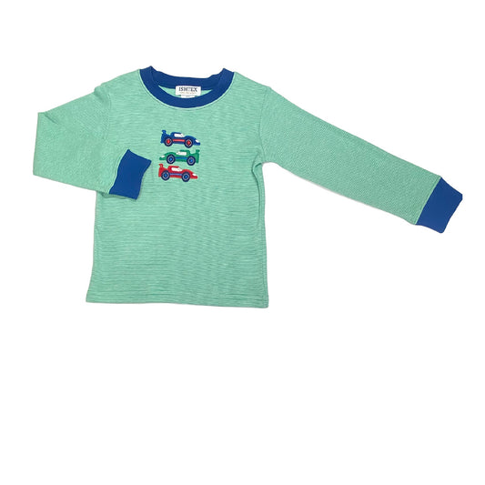 Boys' Race Car Appliqué Long Sleeve T-Shirt