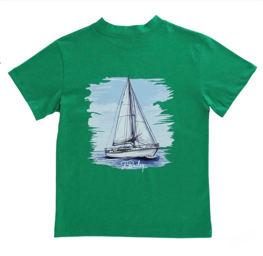 J. Bailey Logo Tee - Sailboat