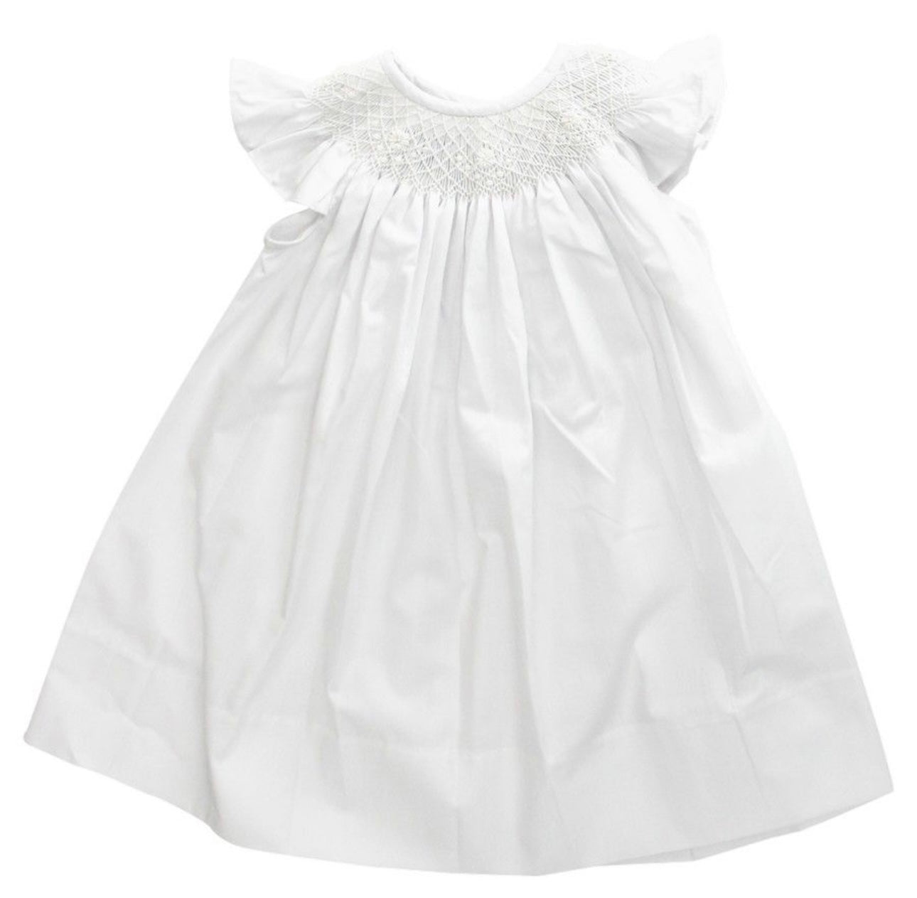 Bailey Boy’s White Smocked Bishop Dress