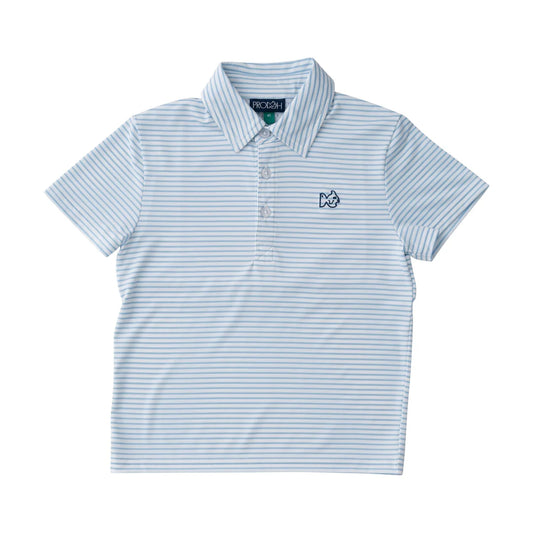 Prodoh Performance Polo - Classic Clear Sky Blue & White