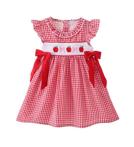 Embroidered Apple Dress