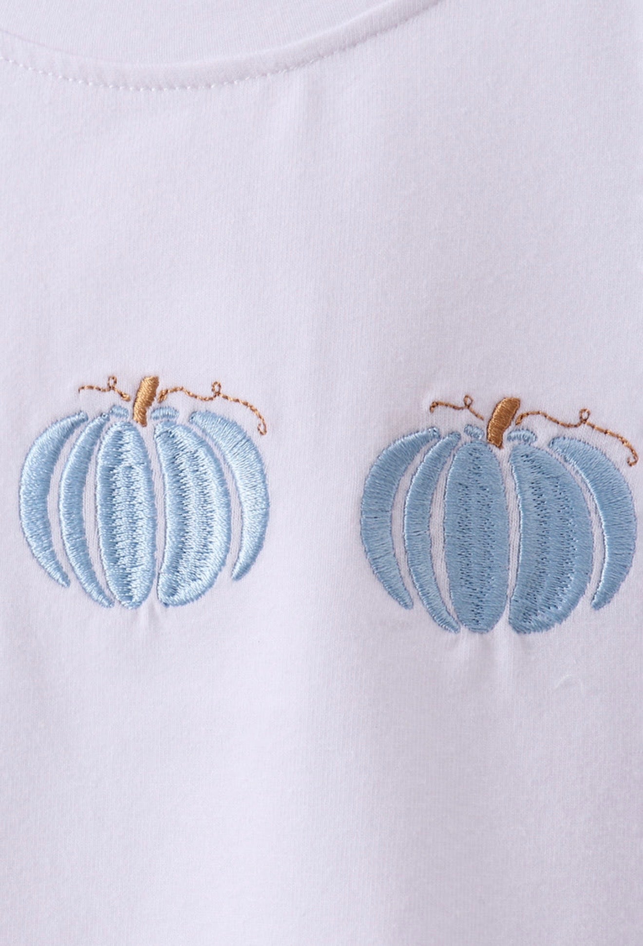 Blue Pumpkin Embroidered Gingham Shorts Set