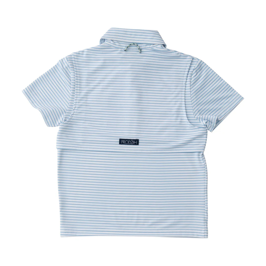 Prodoh Performance Polo - Classic Clear Sky Blue & White