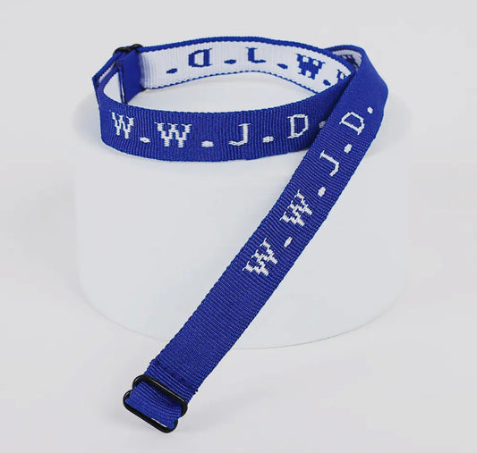 Blue WWJD Bracelet