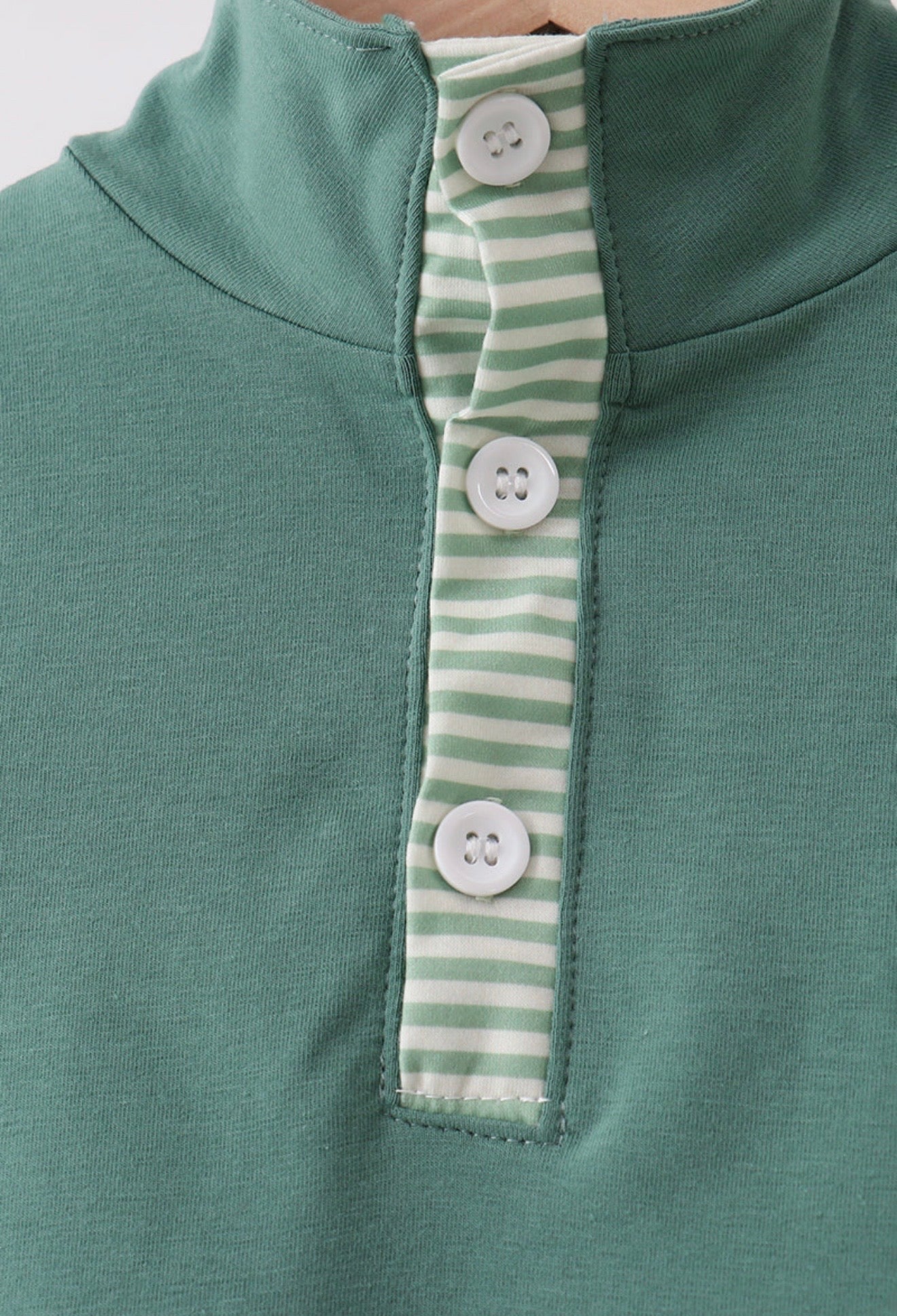 Teal Stripe Jogger Set