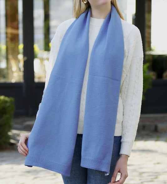 Light Blue Oblong Scarf