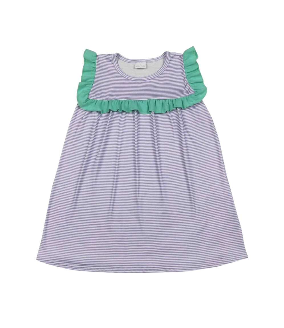 Lavender & Mint Ruffle Dress