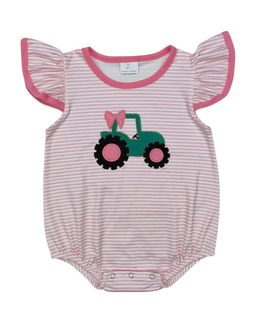 Tractor Appliqué Flutter Bubble
