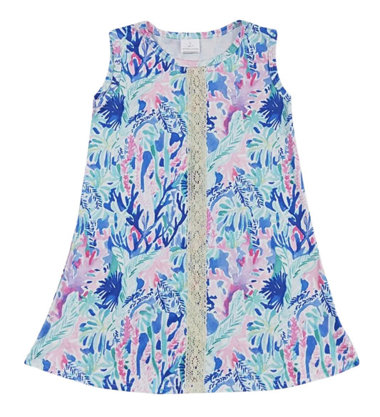 Tropical Watercolor Dress