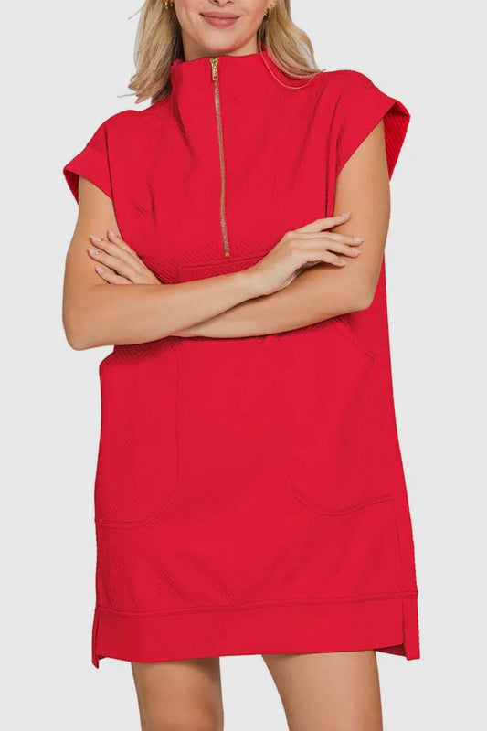 “She’s On The Go” -Red Dress