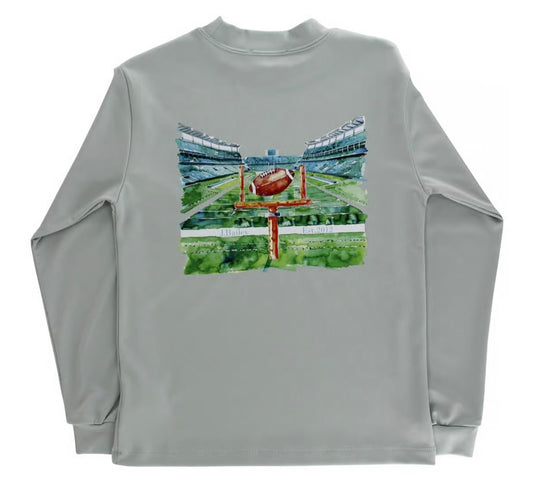 J. Bailey Performance Long Sleeve Logo Tee - Football