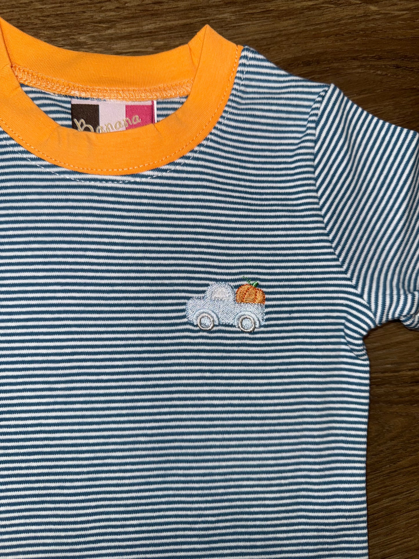 Embroidered Pumpkin + Truck Top