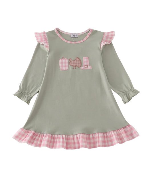 Thanksgiving Appliqué Dress