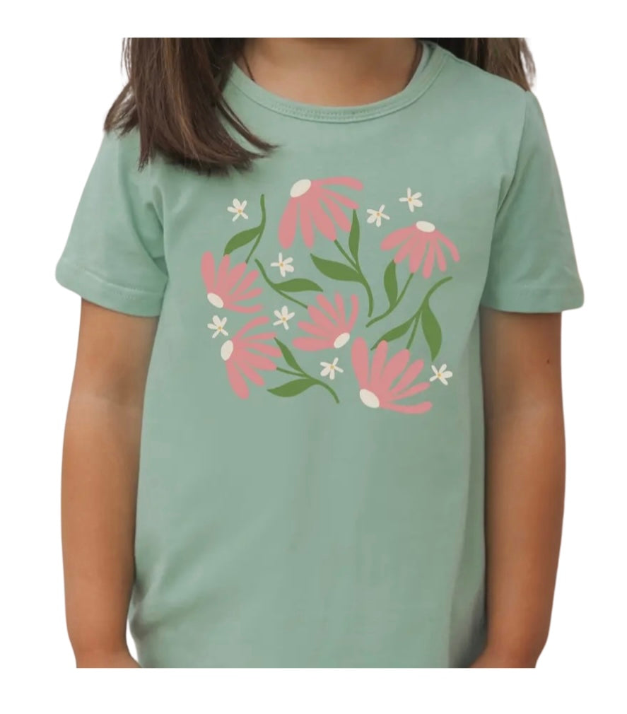 Sage Floral Tee