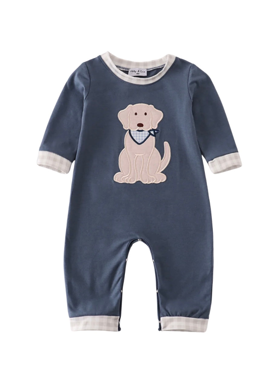 Puppy Appliqué Romper