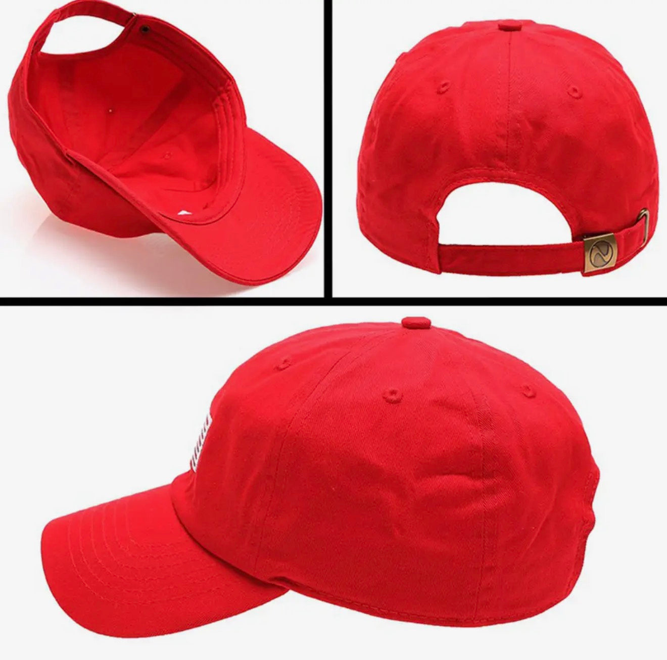 Embroidered Red Flag Hat