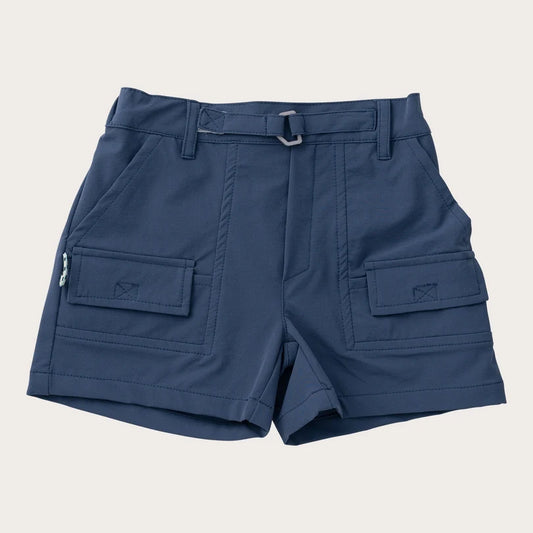 Prodoh Boys' Inshore Performance Fishing Short in Navy Blue Peony