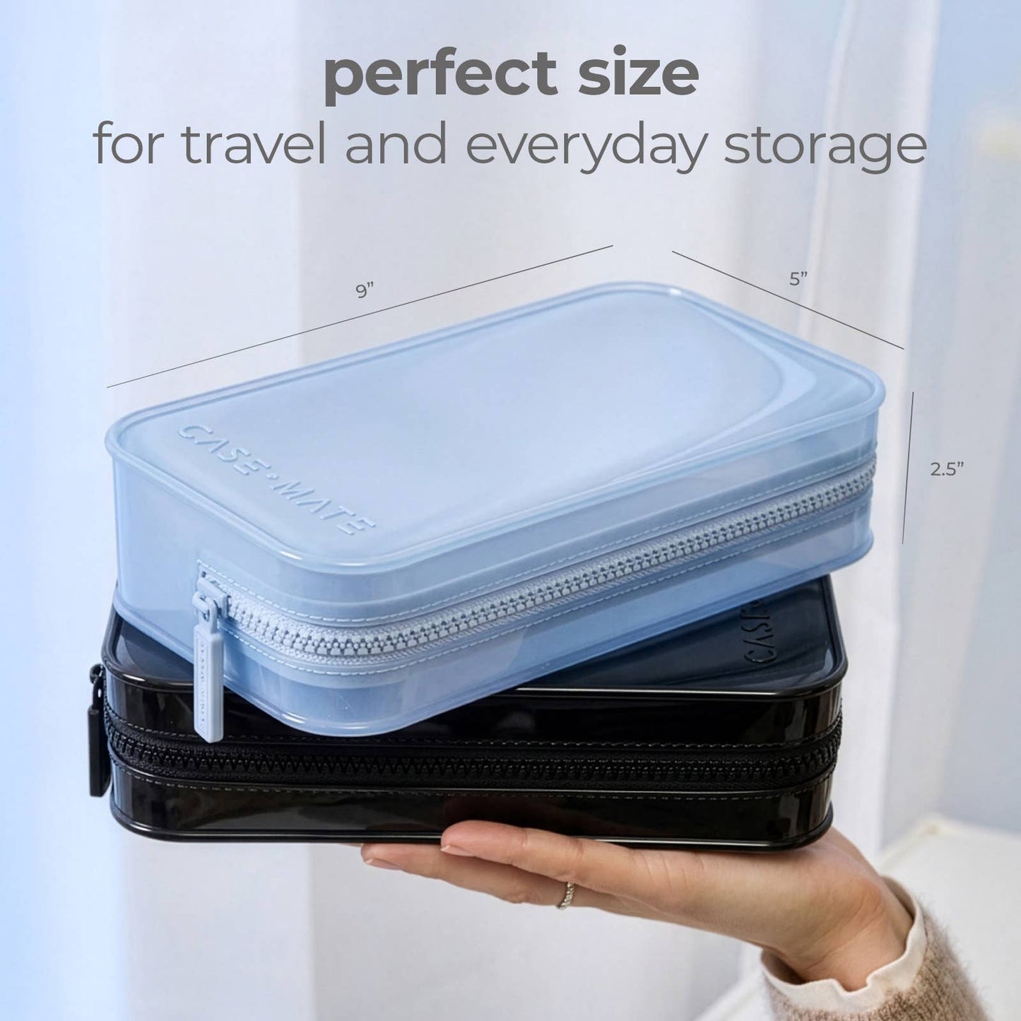 Case-Mate Jelly Makeup Bag: Midnight Black
