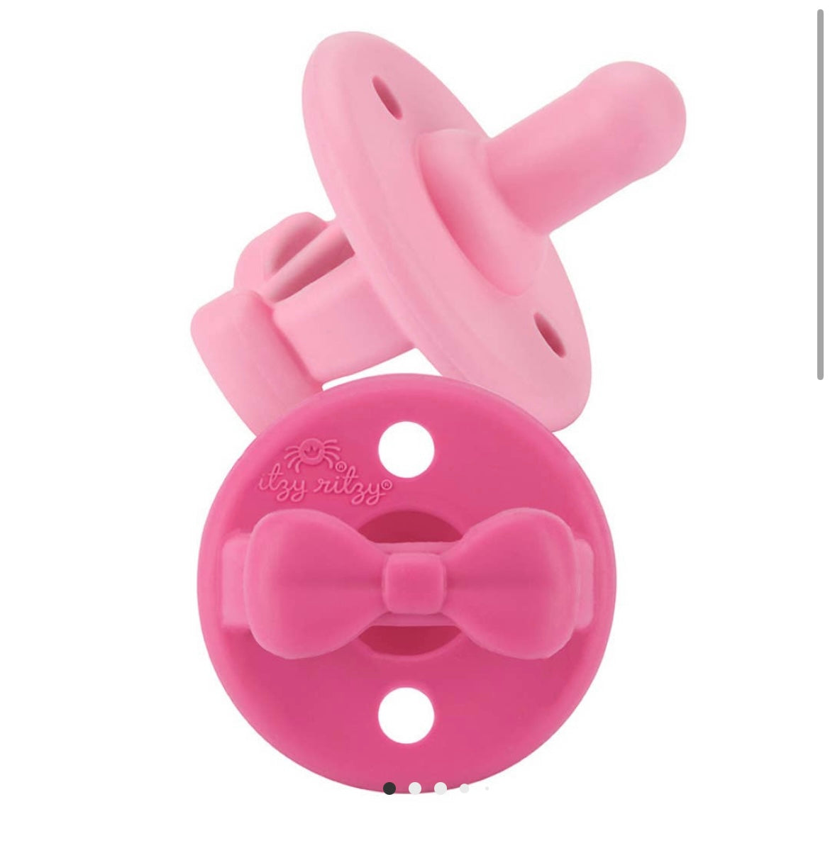 Itzy Ritzy Sweetie Soother Pacifier Set - Cotton Candy
