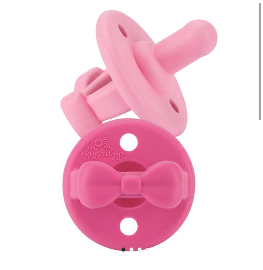 Itzy Ritzy Sweetie Soother Pacifier Set - Cotton Candy