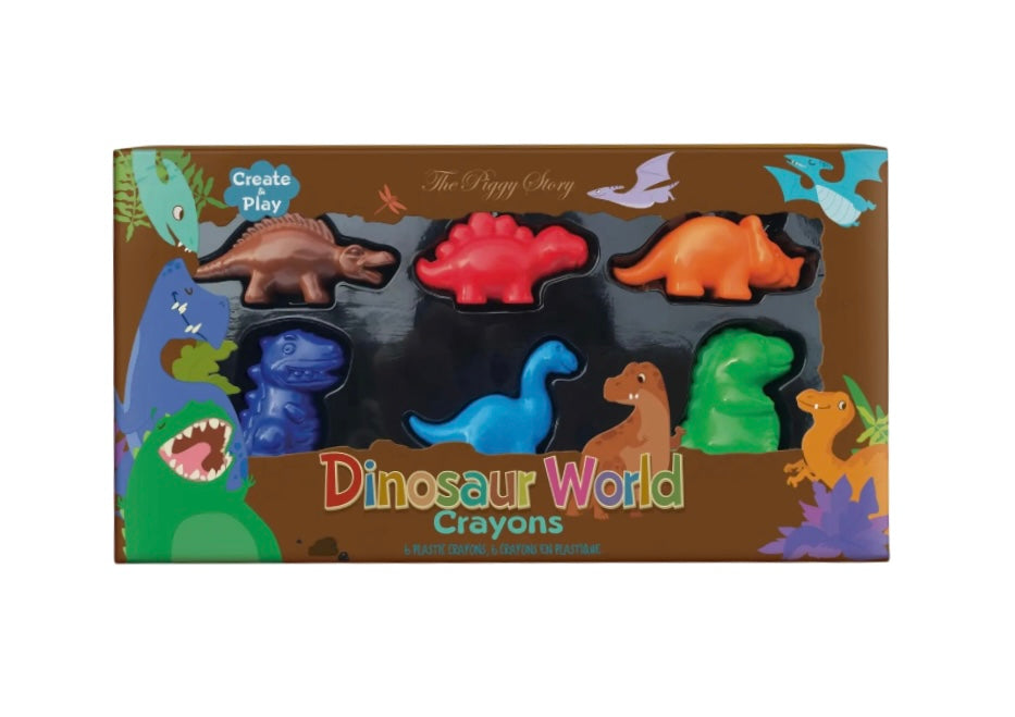 Dinosaur World Crayons - 6pk