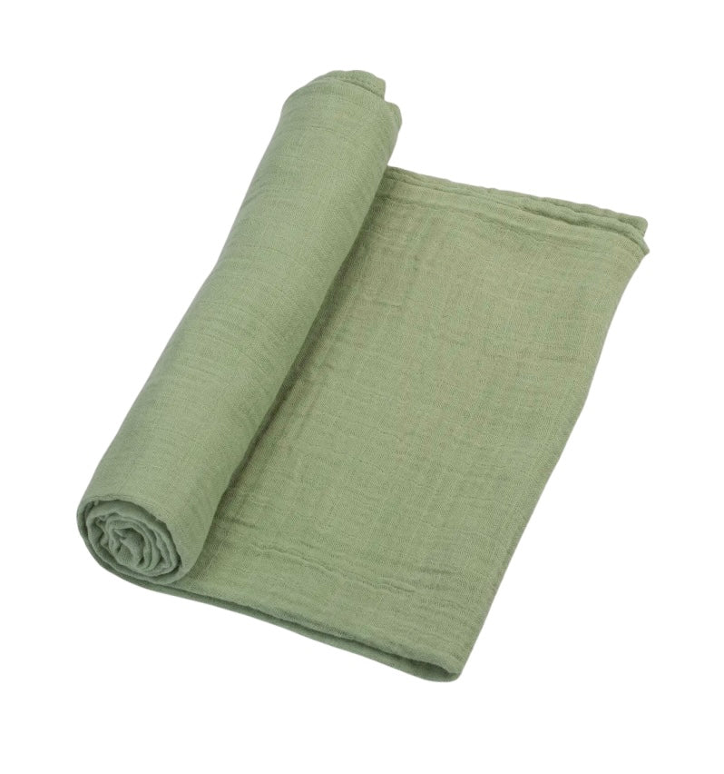 LollyBanks - Sage Green Swaddle Blanket