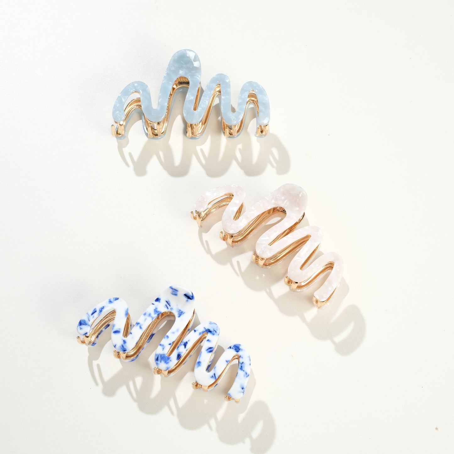 Willow Coastal Metal Squiggle Claw Clip – Large (4")