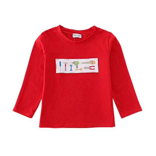 Embroidered Tools Long Sleeve Top