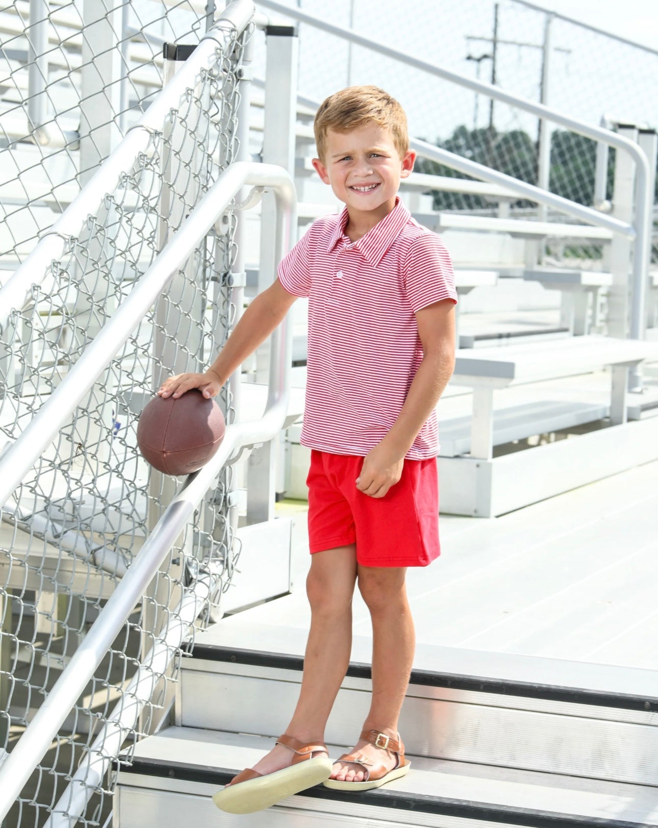 Red Striped Polo