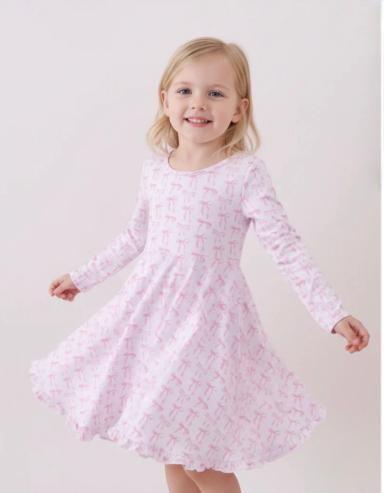 Tiny Bow Twirl Dress