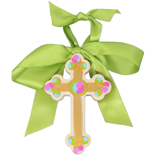Mercy — Hand-Painted 6" Cross