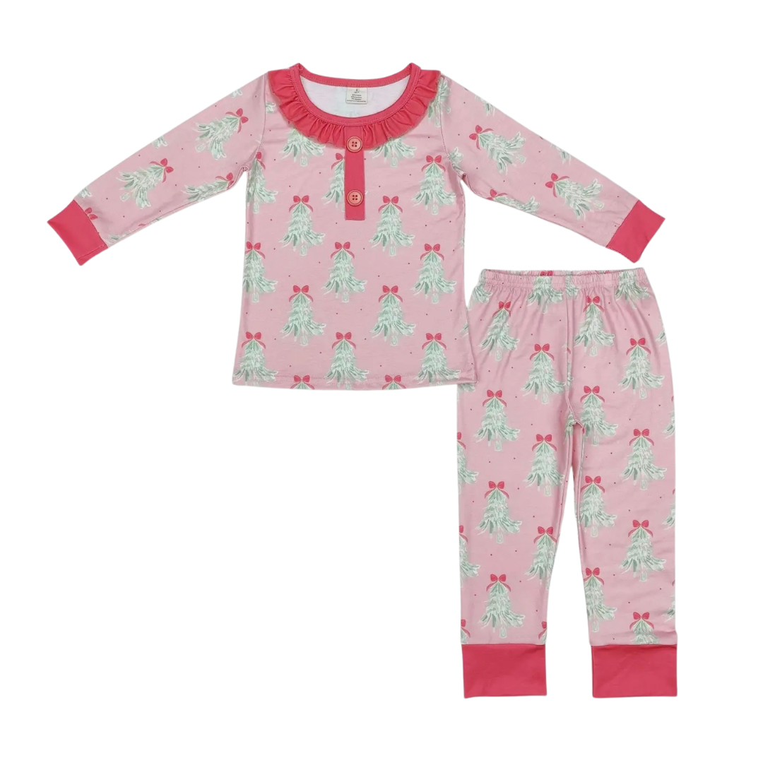 Pink Christmas Tree Pajamas