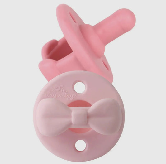 Sweetie Soother Pacifier Set - Pink Bows