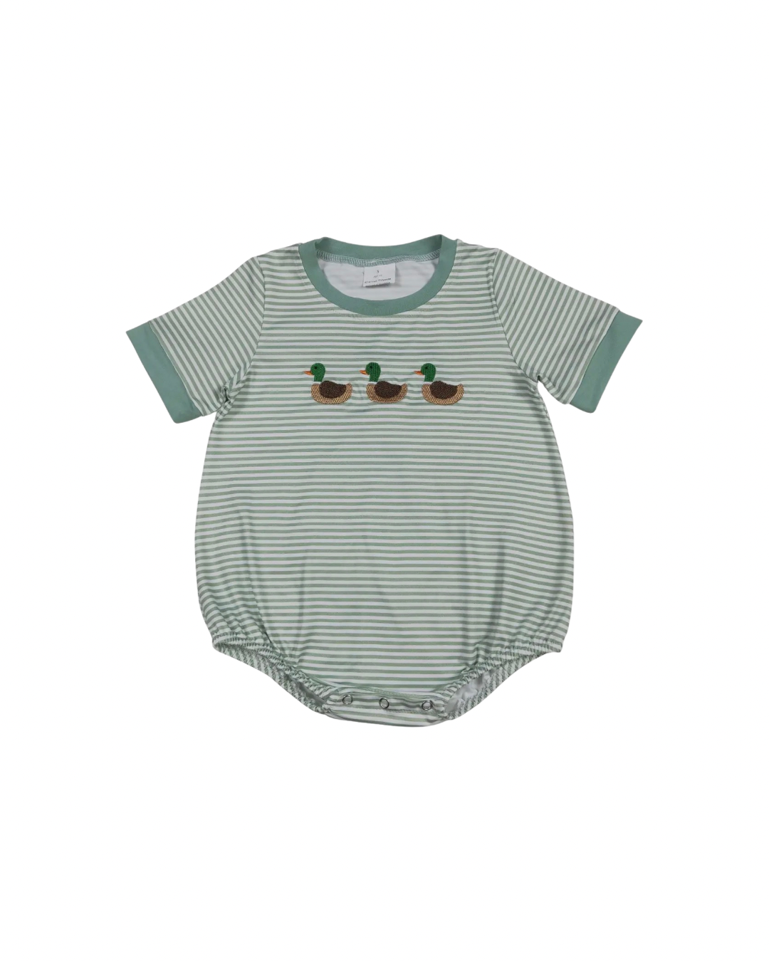 Striped Embroidered Duck Bubble