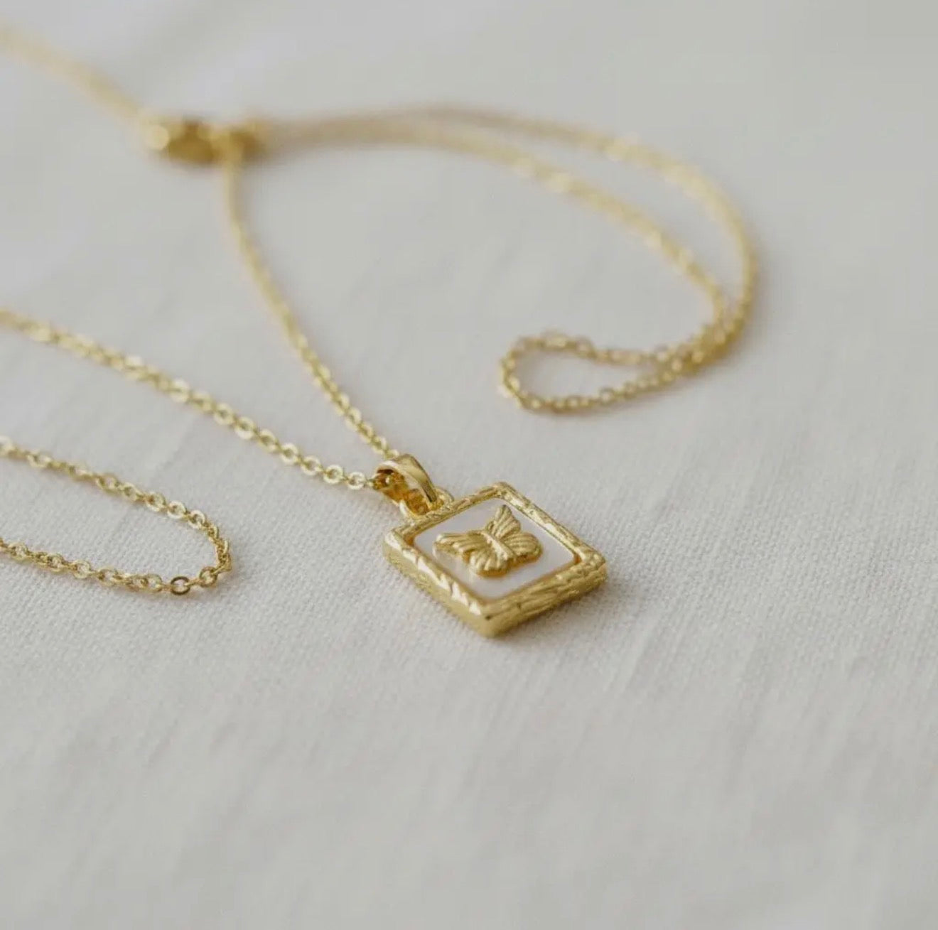 Gold Butterfly Necklace