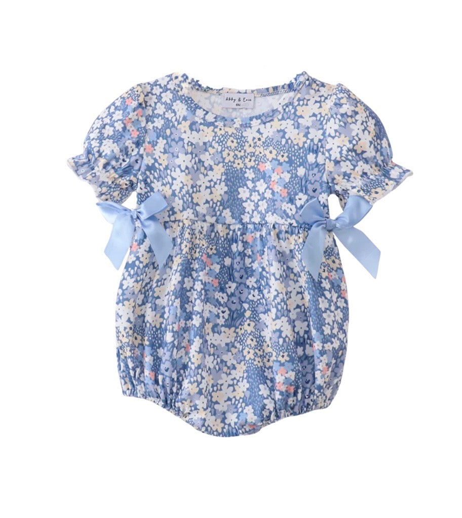 Blue Floral Bubble