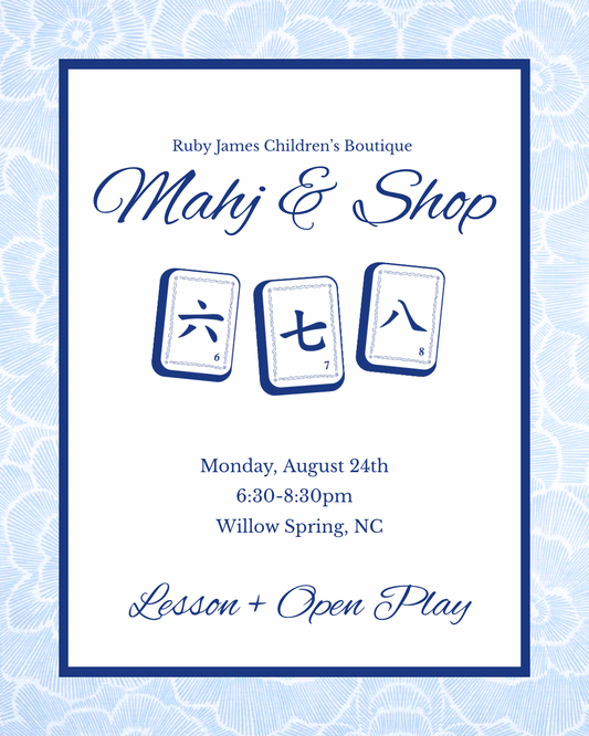 Mahj and Shop: August 24: Open Play