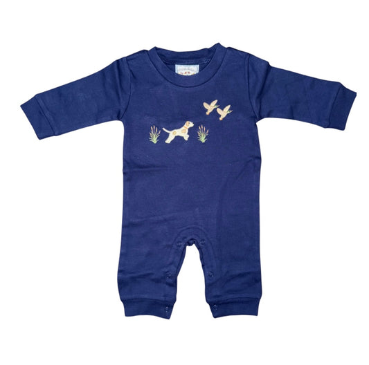 Embroidered Duck Hunting Romper