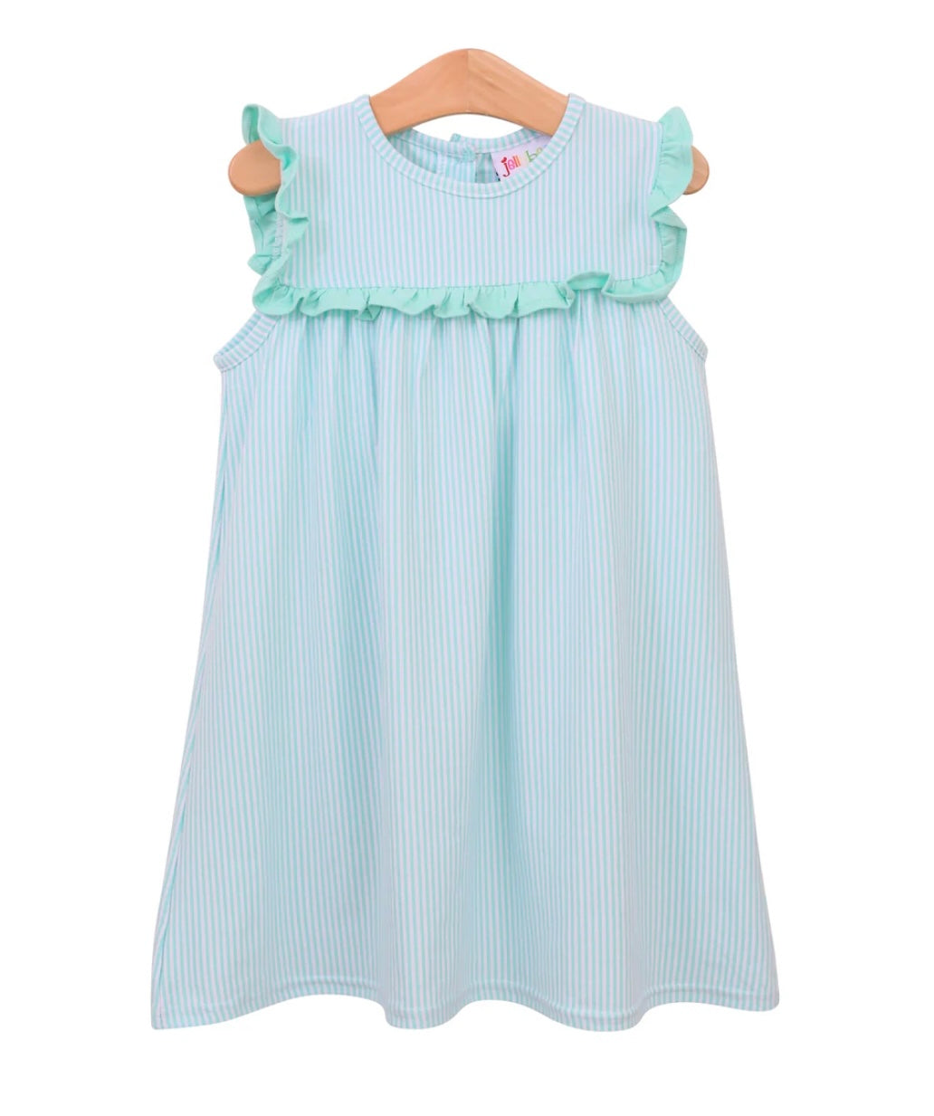 Mint & White Ruffle Dress