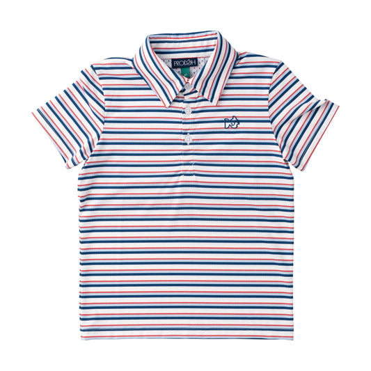 Prodoh Pro Performance Polo - Independence Stripe