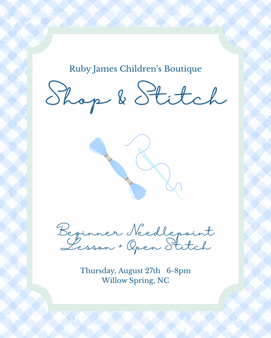 Shop and Stitch: August 27: Open Stitch
