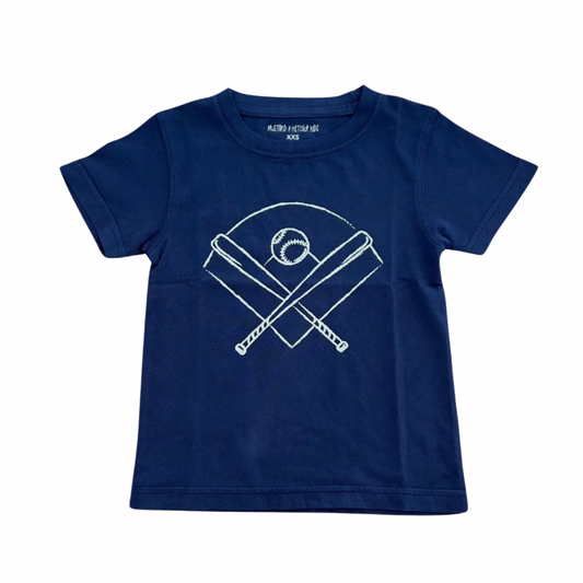 Navy Baseball Tee